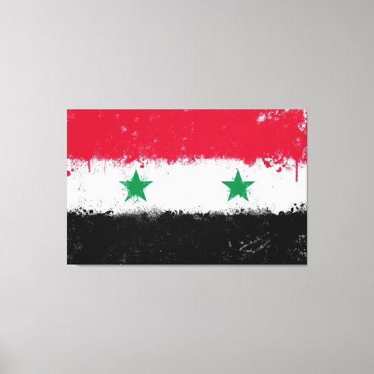 Flagge Syriens Leinwanddruck (Vorderseite)