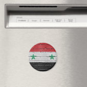 Flagge Syriens Magnet (In Situ (Geschirrspüler))