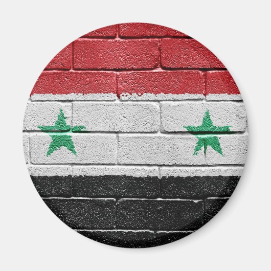 Flagge Syriens Magnet (Vorne)