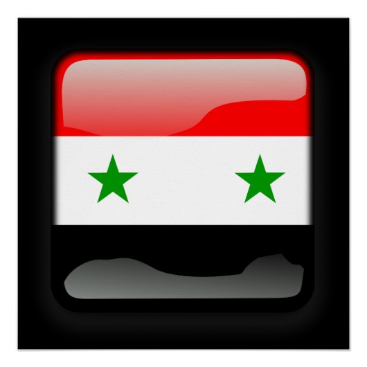 Flagge Syriens Poster (Vorderseite)
