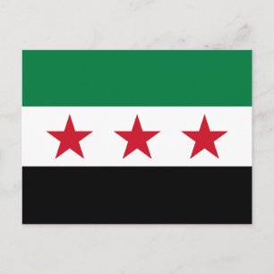 Flagge Syriens Postkarte