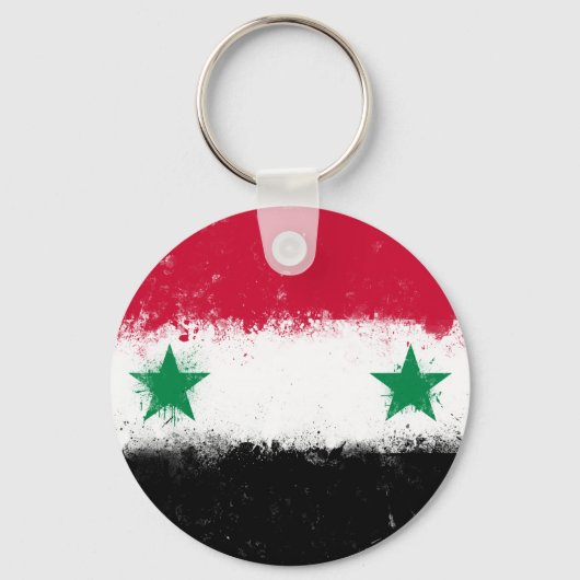 Flagge Syriens Schlüsselanhänger (Vorderseite)