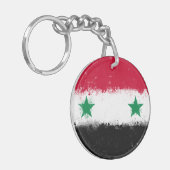 Flagge Syriens Schlüsselanhänger (Vorderseite links)