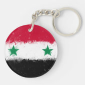 Flagge Syriens Schlüsselanhänger (Rückseite)