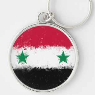 Flagge Syriens Schlüsselanhänger
