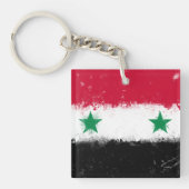 Flagge Syriens Schlüsselanhänger (Vorderseite)