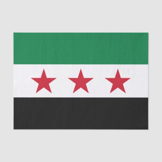 Flagge Syriens Seidenpapier (Vorderseite)