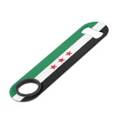Flagge Syriens Speed Flaschenöffner (Vorderseite Schrägansicht)