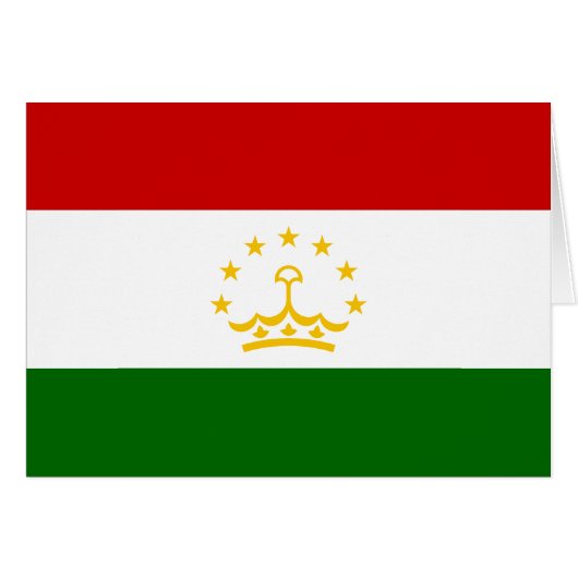 Flagge Tadschikistans (Vorderseite (Horizontal))