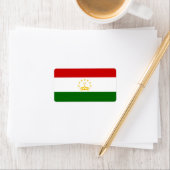 Flagge Tadschikistans Adressaufkleber (Insitu)