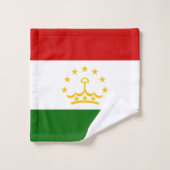 Flagge Tadschikistans Badhandtuch Set (Waschlappen)