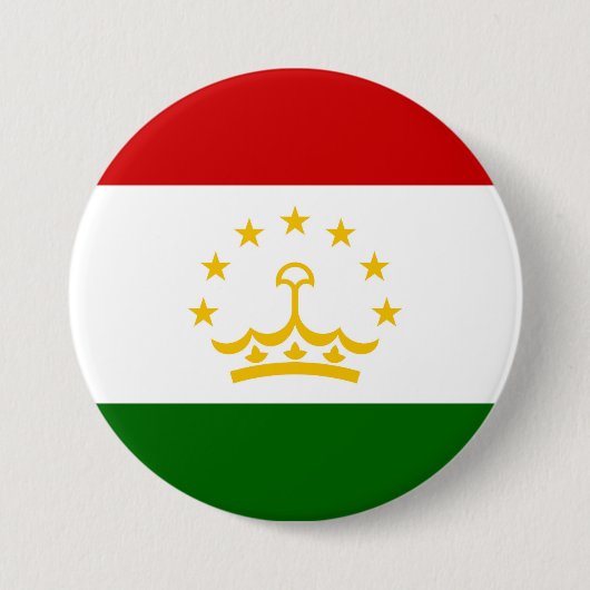 Flagge Tadschikistans Button (Vorderseite)