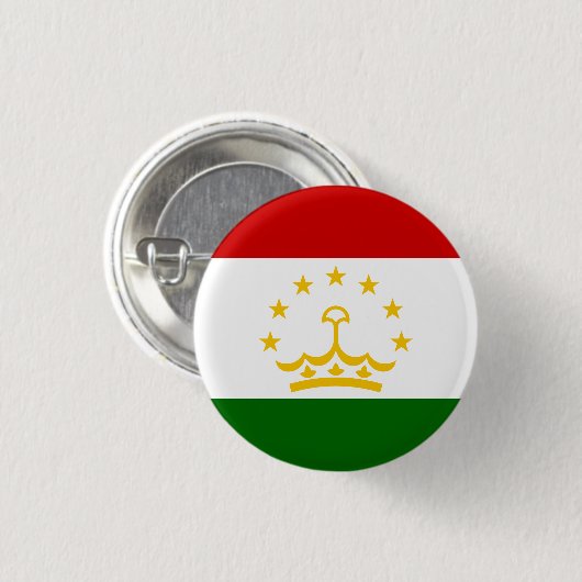 Flagge Tadschikistans Button (Vorne & Hinten)