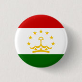 Flagge Tadschikistans Button (Vorderseite)