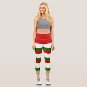 Flagge Tadschikistans Capri Leggings (Vorderseite)
