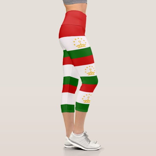 Flagge Tadschikistans Capri Leggings (Rechts)
