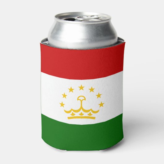 Flagge Tadschikistans Dosenkühler (Kanne Vorderseite)
