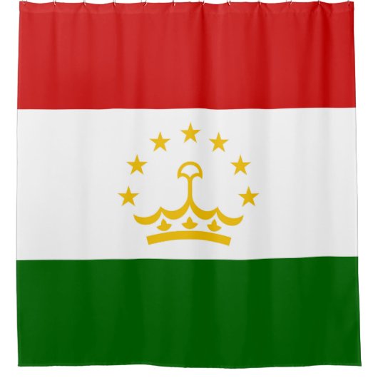 Flagge Tadschikistans Duschvorhang (Vorderseite)