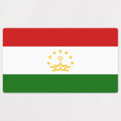 Flagge Tadschikistans Etiketten (Design 1)