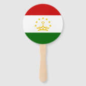 Flagge Tadschikistans Fächer (Rückseite)