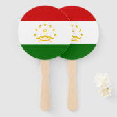 Flagge Tadschikistans Fächer (Vorne und Hinten)