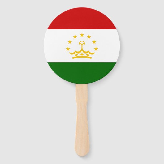 Flagge Tadschikistans Fächer (Vorderseite)