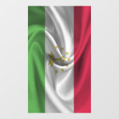 Flagge Tadschikistans Fensteraufkleber (Blatt)
