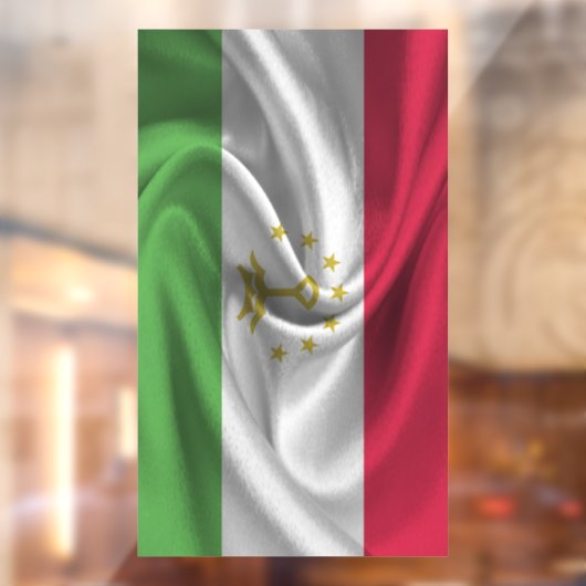 Flagge Tadschikistans Fensteraufkleber (Blatt 2)