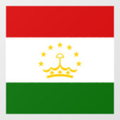 Flagge Tadschikistans Fensteraufkleber (Blatt)
