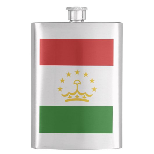 Flagge Tadschikistans Flachmann (Vorderseite)