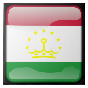 Flagge Tadschikistans Fliese