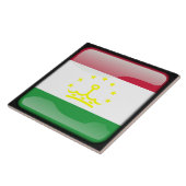 Flagge Tadschikistans Fliese (Seite)