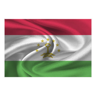 Flagge Tadschikistans Fotodruck