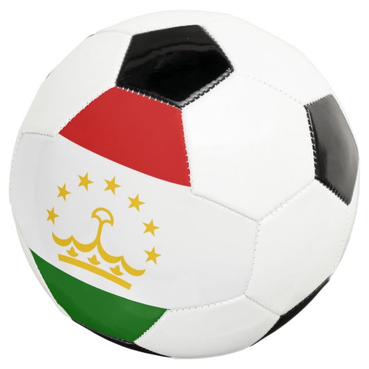 Flagge Tadschikistans Fußball (Dreiviertel)