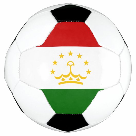 Flagge Tadschikistans Fußball (Vorderseite)