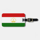 Flagge Tadschikistans Gepäckanhänger (Vorderseite horizontal)