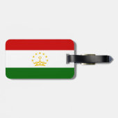 Flagge Tadschikistans Gepäckanhänger (Rückseite horizontal)