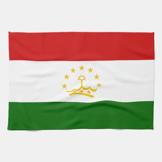 Flagge Tadschikistans Geschirrtuch (Horizontal)