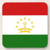 Flagge Tadschikistans Getränkeuntersetzer (Vorderseite)