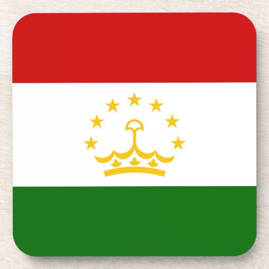 Flagge Tadschikistans Getränkeuntersetzer (Vorderseite)
