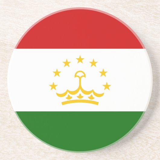 Flagge Tadschikistans Getränkeuntersetzer (Vorne)
