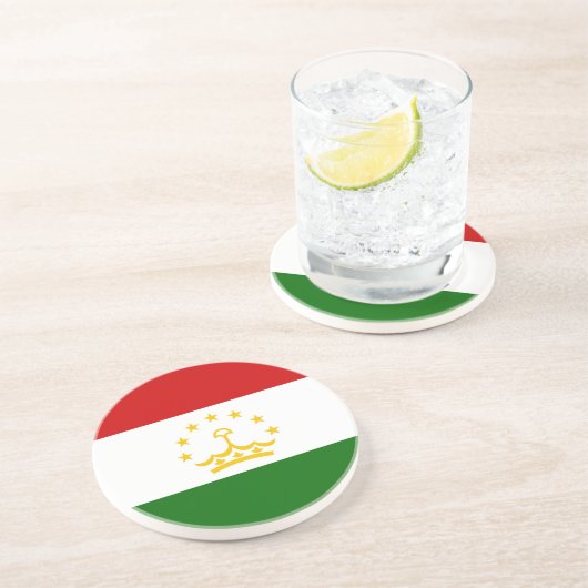 Flagge Tadschikistans Getränkeuntersetzer (Seite)