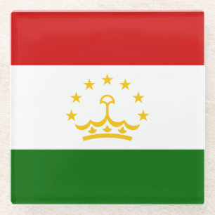 Flagge Tadschikistans Glasuntersetzer