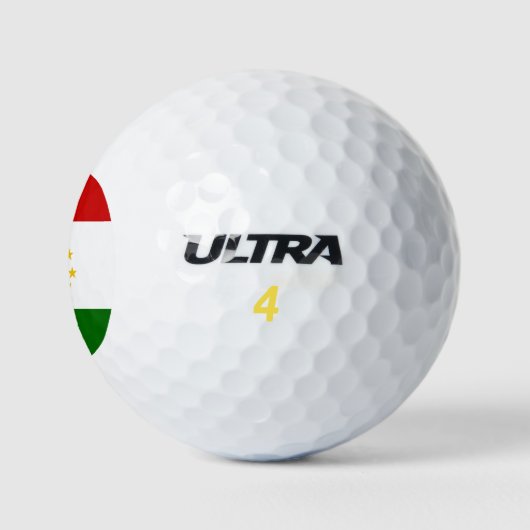 Flagge Tadschikistans Golfball (Logo)