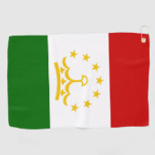 Flagge Tadschikistans Golfhandtuch (Horizontal)