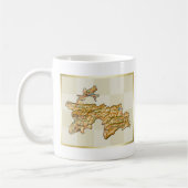 Flagge Tadschikistans + Karte Tasse (Links)