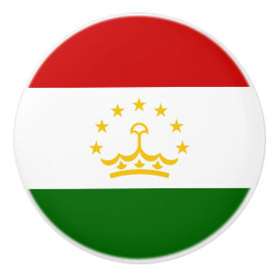 Flagge Tadschikistans Keramikknauf