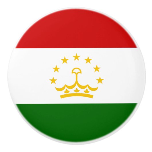 Flagge Tadschikistans Keramikknauf (Vorderseite)