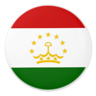 Flagge Tadschikistans Keramikknauf