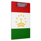 Flagge Tadschikistans Klemmbrett (Rechts)